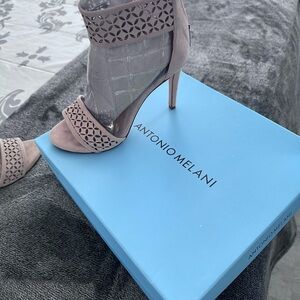 ANTONIO MELANI Blush Cutout Heels